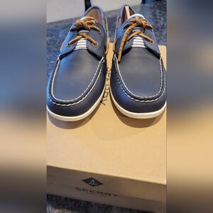 Sperry Womens Blue Boat Shoes Size 10